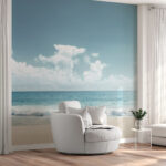 Papier peint Ciel bleu avec nuages