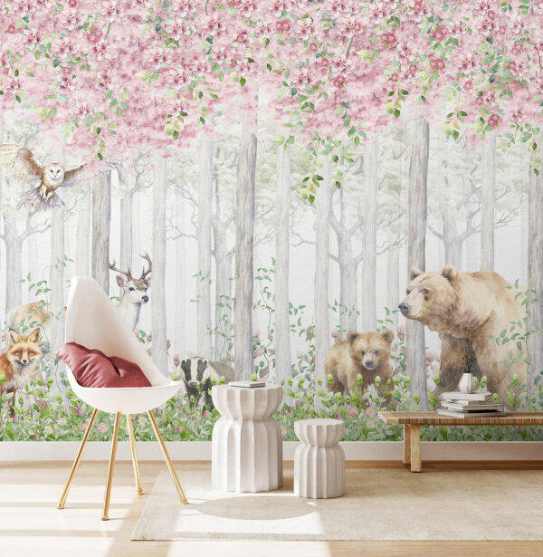 Aquarelle d'un ours Papier peint Aquarelle d'un ours