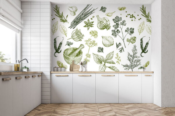 Herbes et épices pour la magie culinaire Papier peint Herbes et épices pour la magie culinaire