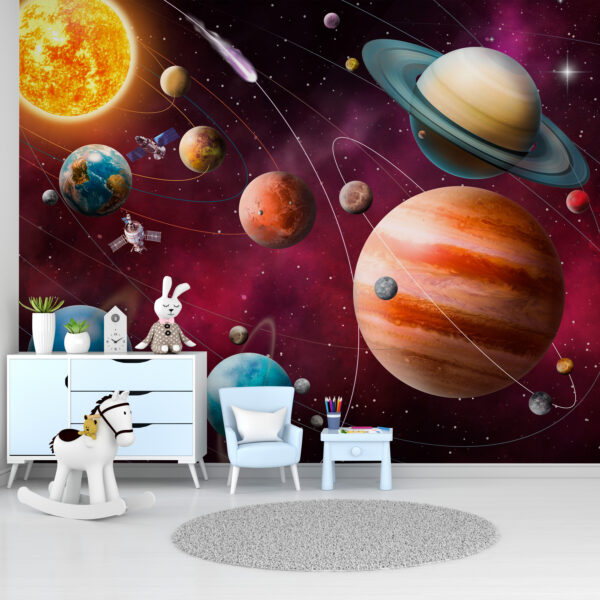 La planète bleue dans l'espace Papier peint La planète bleue dans l'espace