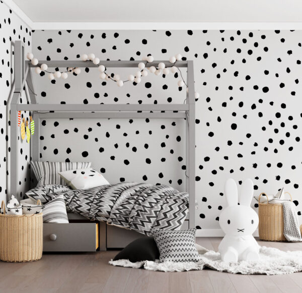 Motif noir et blanc Papier peint Motif noir et blanc