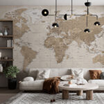 Papier peint Carte du monde