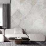 Papier peint Fond blanc et gris