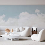 Papier peint Nuage blanc dans le ciel