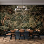 Papier peint Forêt tropicale dense regorgeant de verdure luxuriante