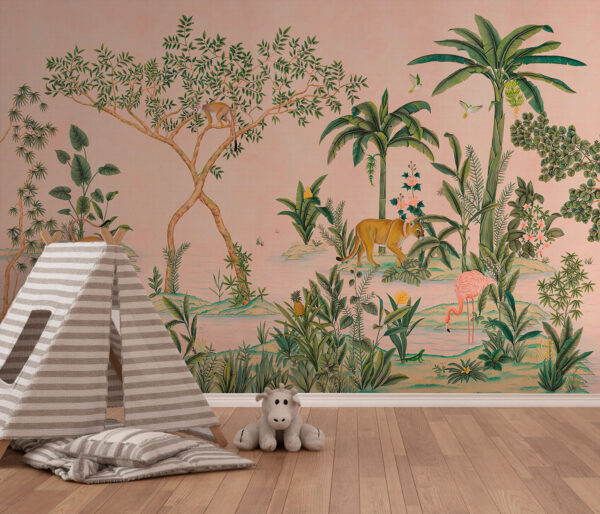 Peinture d'un chien Papier peint Peinture d'un chien