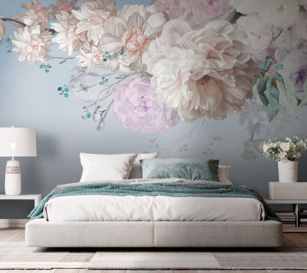 Des fleurs douces sur une toile de fond douce Papier peint Des fleurs douces sur une toile de fond douce