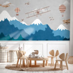 Papier peint Dessin humoristique d'un avion