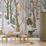 Papier peint Peinture d'un cerf