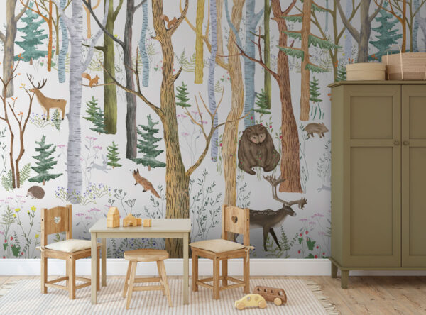 Peinture d'un cerf Papier peint Peinture d'un cerf