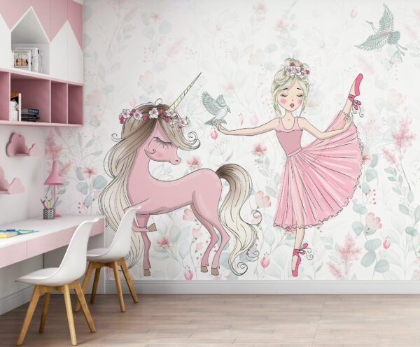 Dessin humoristique d'une ballerine Papier peint Dessin humoristique d'une ballerine