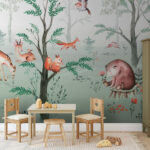 Papier peint Peinture d'un cerf