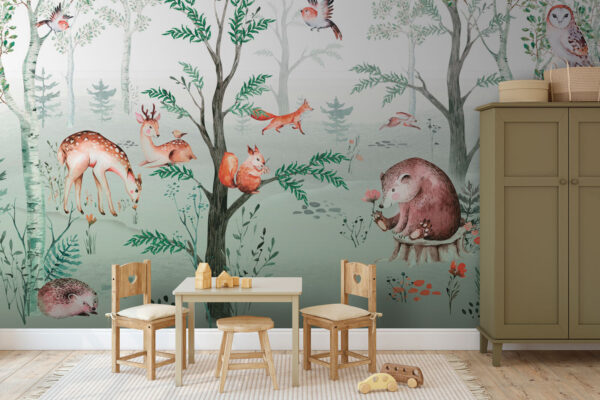 Peinture d'un cerf Papier peint Peinture d'un cerf