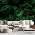 Papier peint Des feuilles vertes luxuriantes en harmonie.