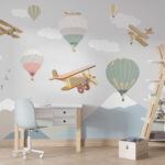 Papier peint Montgolfière dans le ciel