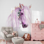 Papier peint Aquarelle d'un cheval