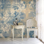 Papier peint Motif floral abstrait vintage