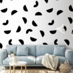 Papier peint Motif noir et blanc