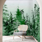 Papier peint Peinture d'un arbre