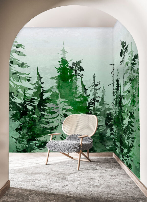 Peinture d'un arbre Papier peint Peinture d'un arbre