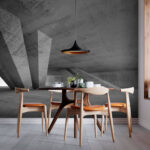 Papier peint Salle en béton avec colonnes