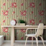 Papier peint Papier peint avec des fleurs