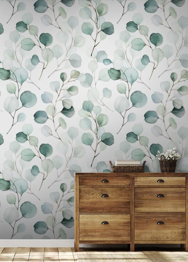 Fleur blanche sur une branche Papier peint Fleur blanche sur une branche
