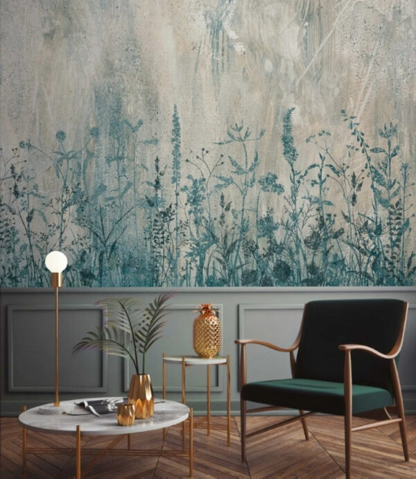 Peinture de plantes et de fleurs Papier peint Peinture de plantes et de fleurs