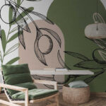 Papier peint Dessin d'une plante
