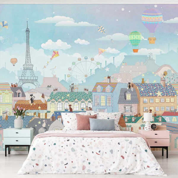 Montgolfière dans le ciel Papier peint Montgolfière dans le ciel