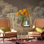 Papier peint Arbres majestueux dans un arrangement artistique