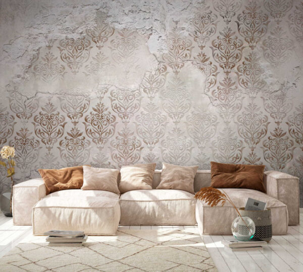 Papier peint défraîchi aux motifs complexes Papier peint Papier peint défraîchi aux motifs complexes