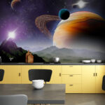 Papier peint Planètes et étoiles dans l'espace