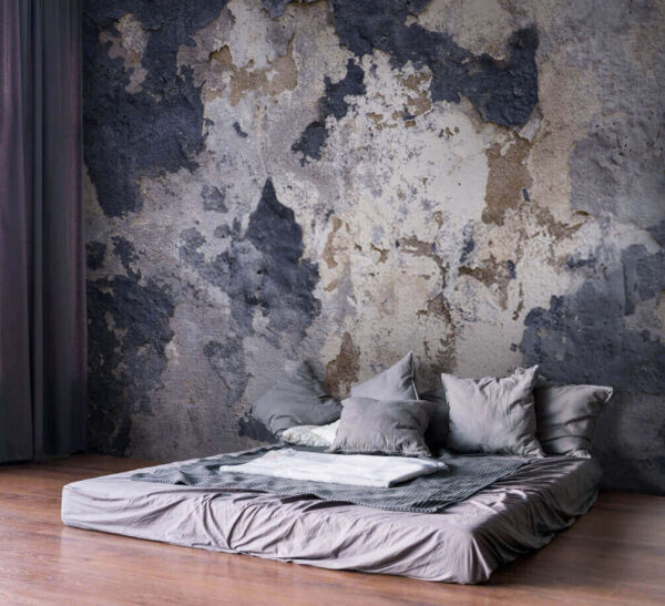 Mur texturé avec peinture écaillée Papier peint Mur texturé avec peinture écaillée