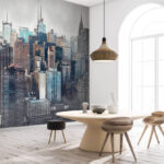 Papier peint Illustration de l'horizon de la ville de New York.