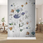 Papier peint Dessin d'un lampadaire