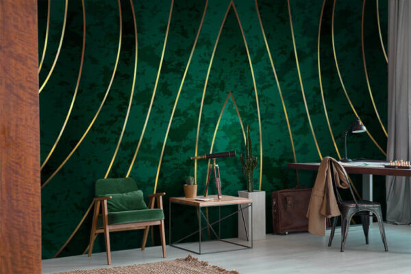 Papier peint Lignes élégantes sur fond texturé