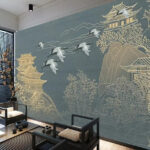 Papier peint Oiseau volant dans les airs