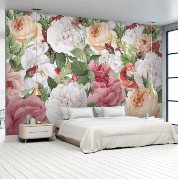Papier peint Des fleurs vibrantes aux couleurs harmonieuses (UGS : u38292) Papier peint Papier peint Des fleurs vibrantes aux couleurs harmonieuses (UGS : u38292)