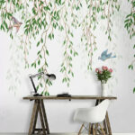 Papier peint Oiseau assis sur une branche
