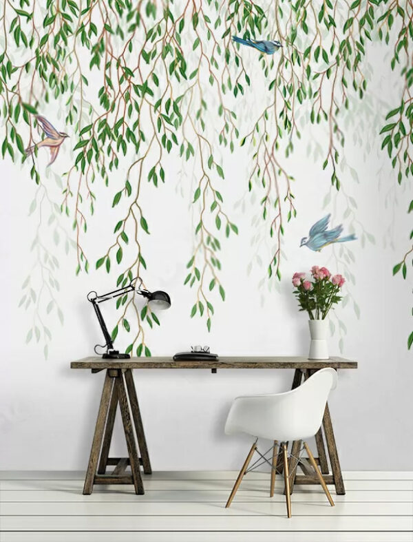 Oiseau assis sur une branche Papier peint Oiseau assis sur une branche