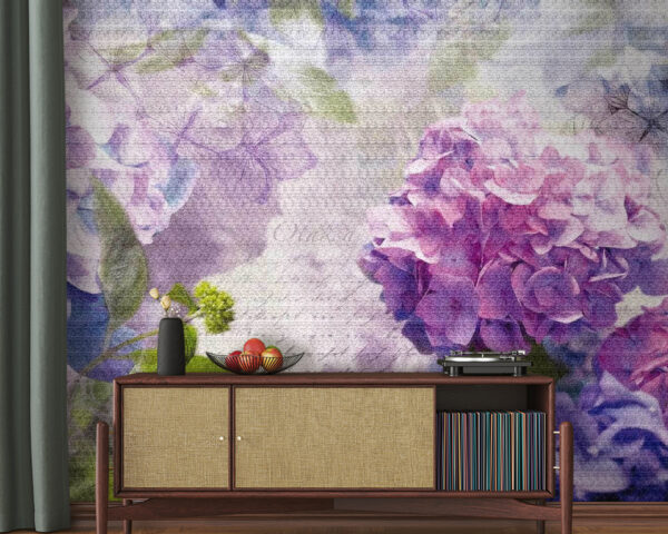 Des fleurs délicates dans des teintes douces Papier peint Des fleurs délicates dans des teintes douces