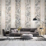 Papier peint Papier peint avec un motif en forme de tourbillon
