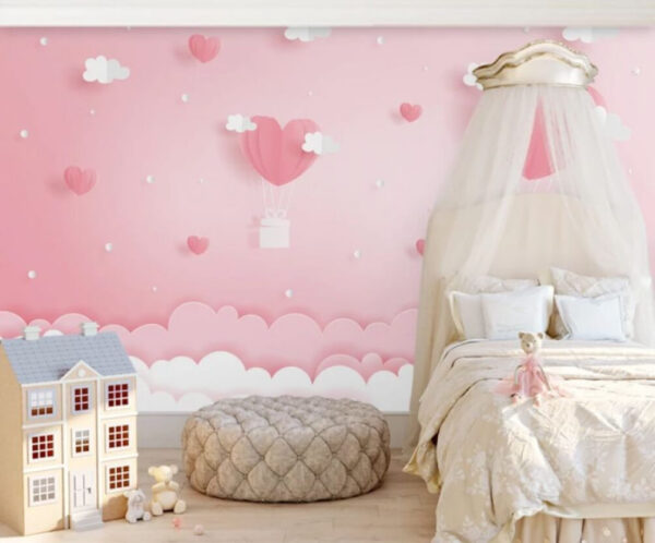 Objet rose en forme de cœur Papier peint Objet rose en forme de cœur