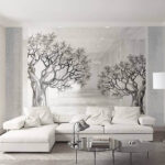 Papier peint Dessin d'un arbre