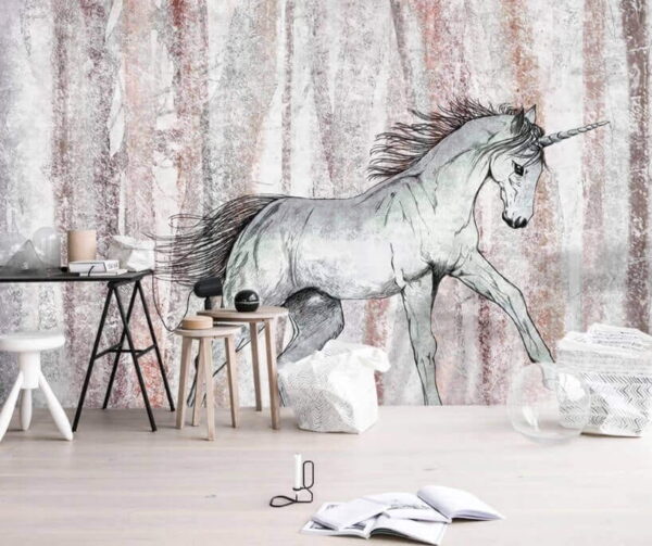 Dessin d'un cheval Papier peint Dessin d'un cheval