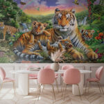 Papier peint Tigre dans la jungle