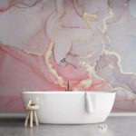 Papier peint Motif abstrait de couleurs pastel tourbillonnantes