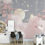 Papier peint Oiseau volant dans le ciel