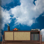 Papier peint Ciel bleu avec nuages